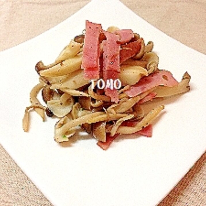 ビールのおつまみにも きのこのベーコン炒め レシピ 作り方 By Tomo146 楽天レシピ